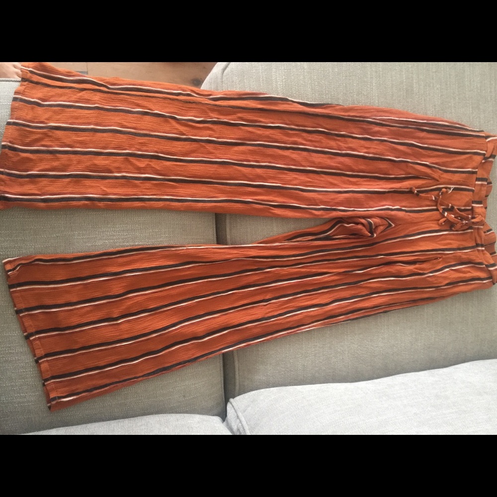 Burnt orange gauchos pants